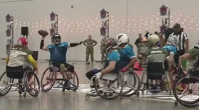 More Info for FOX2: 4/26/24 Wheelchair football all-star military vets showcase their skills at NFL Draft in Detroit